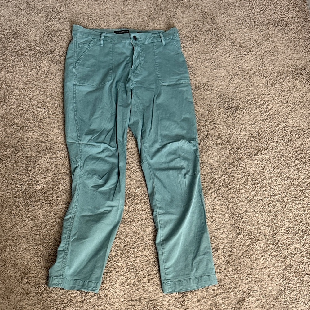 Lucky Brand Women's Teal Cropped Pants
